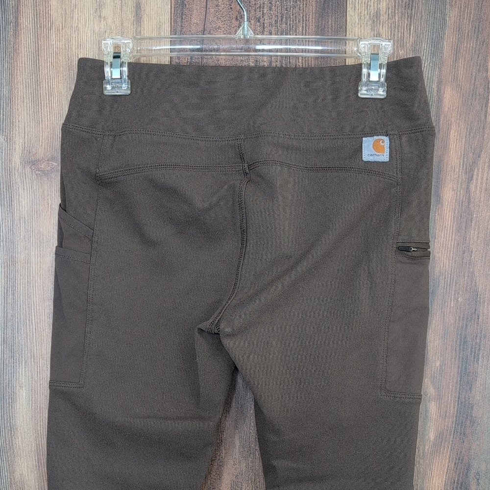 Carhartt Olive Green Fitted Cargo Leggings S 4/6            T122